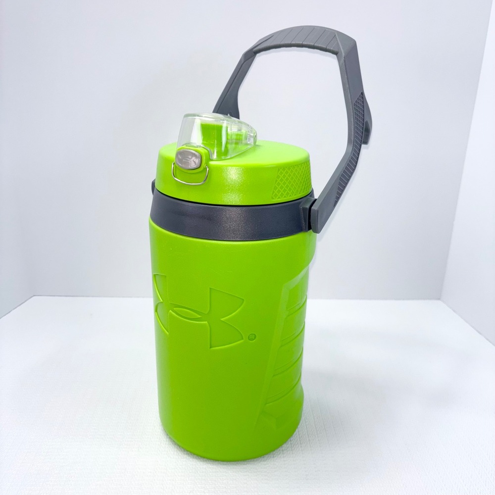 Under Armour 64oz Playmaker Water Jug Neon Green Thermos Insulated Sports Bottle
